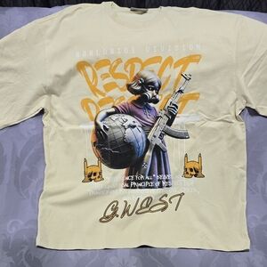 G West Cream T Shirt 3XL